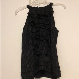 Black Halter top with open back